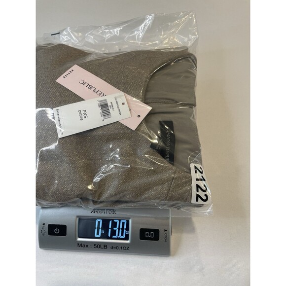 NWT Banana Republic Camel Tan Metallic Shimmer Shift Dress Sz XS - Picture 14 of 14